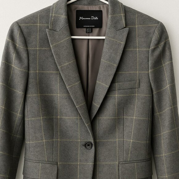 Massimo Dutti Gray Textured Jacket - Picture 1 of 4